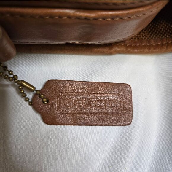 VINTAGE Coach brown leather laptop briefcase messenger bag H7S-0544 - Picture 4 of 15